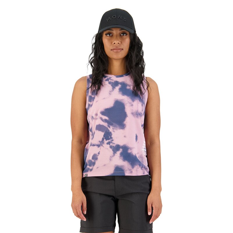 Mons Royale Women\'s Icon Relaxed Tank tie dyed 