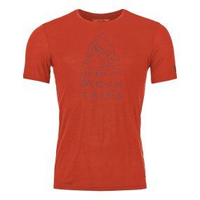 Ortovox 150 Cool MTN Protector T-Shirt Men cengia rossa