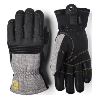 Hestra Couloir Ski Handschuhe, light grey/black