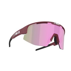 BLIZ Matrix small Sportbrille matt burgundy / brown rose multi Gläser