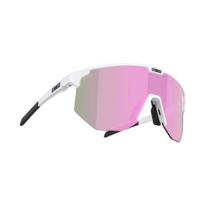 BLIZ Hero Sportbrille matt white / brown pink multi Gläser